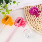 4PCS Travel Toothbrush Head Covers Toothbrush Protector Cap Brush Pod Case Protective Portable Plastic Clip For Household Travel - Image 3