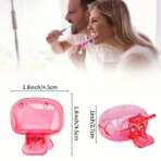 4PCS Travel Toothbrush Head Covers Toothbrush Protector Cap Brush Pod Case Protective Portable Plastic Clip For Household Travel - Image 6