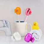 4PCS Travel Toothbrush Head Covers Toothbrush Protector Cap Brush Pod Case Protective Portable Plastic Clip For Household Travel - Image 4
