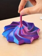 3D Printed 11cm Sensory With Handle, Hypnotic Visual And Stress Relief Toy, Satisfying Visual Experience, Office Stress Relief Toy, New Year Gift - Image 2