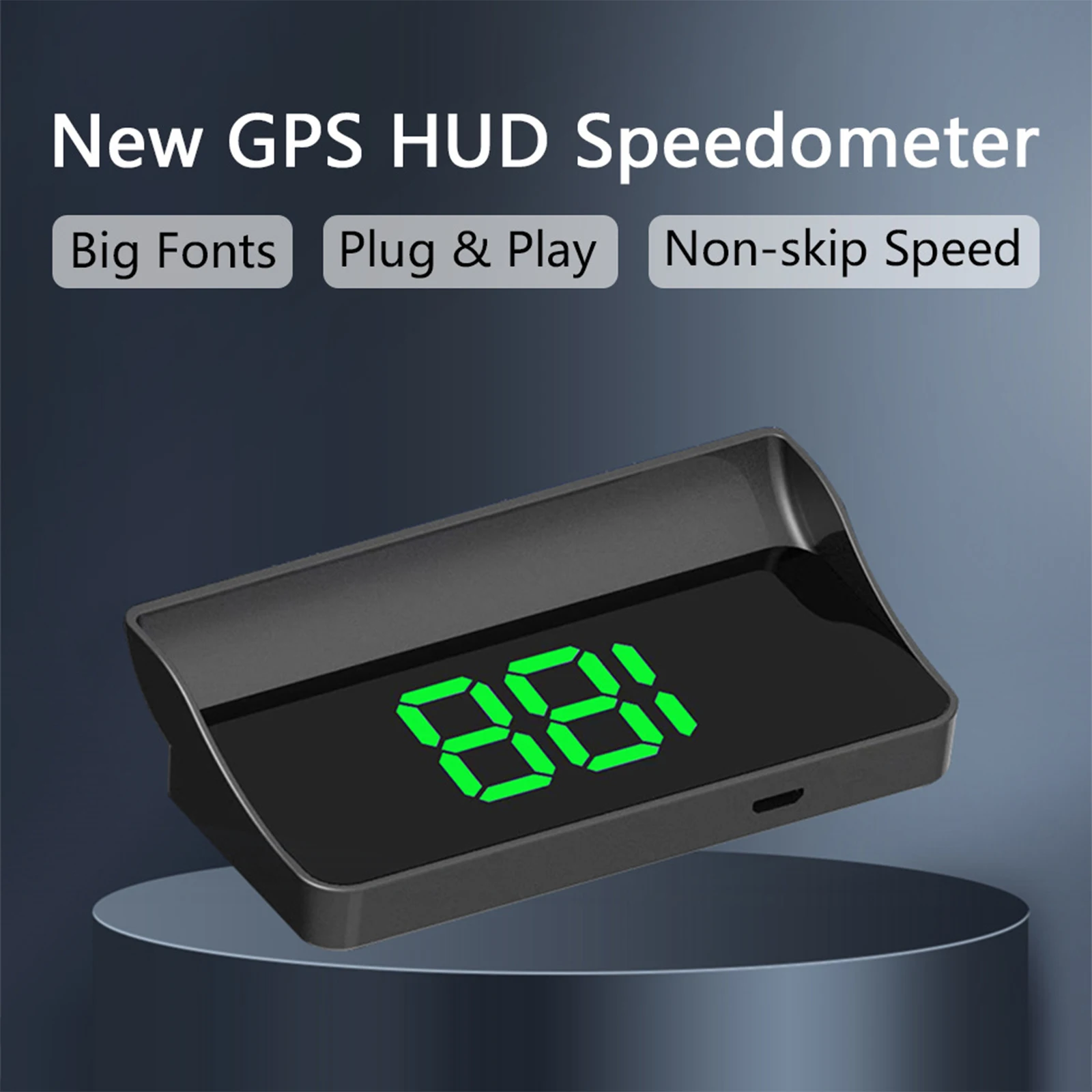 A08d0200e7f4d470f90dae155098aac245.webp V9 car high-definition display KMH digital HUD windshield projection suitable for all automotive electronic components - Image 1