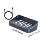 V9 car high-definition display KMH digital HUD windshield projection suitable for all automotive electronic components - Image 12