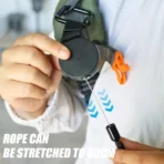 Retractable Anti-Theft Phone Holder Smartphone Safety Lanyard Stra with Carabiner Anti-Drop Harness for Hiking Cycling Climbing - Image 3