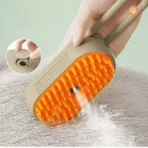 3 in 1 One Button Steam Spray Pet Brush Foldable Rotatable Massage Brush for Cat Dog Hair Removal Bath Floating Hair Grooming - Image 5