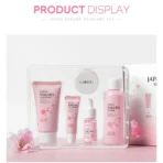 5/3pcs/Set Sakura Skin Care Sets Face Cream Serum Toner Facial Cleanser Sunscreen Eye Cream Gift Box Face Skin Care Set Product - Image 2