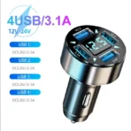 250W PD Car Charger QC3.0 Fast Charge two to Six Port Car Cigarette Lighter Plug Car Charger Flash Charge with Digital Display - Image 8