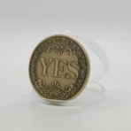1PC Bronze Yes or No Commemorative Coin Souvenir Non-currency Coins Game Prop Challenge Coins Collection Decoration Crafts - Image 2