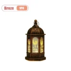1-10PCS 2026 Ramadan Vintage Castle Candle Holder Middle Eastern Lantern Creative Handheld Lantern Electronic Candle Decoration - Image 7