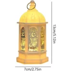1-10PCS 2026 Ramadan Vintage Castle Candle Holder Middle Eastern Lantern Creative Handheld Lantern Electronic Candle Decoration - Image 6