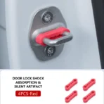 SEAMETAL 4pcs Universal Car Door Lock Damper Buffer Sillcone Deadener Seal Shock Absorber Noise Insulation for Car Accessories - Image 8