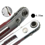 Multifunctional Bidirectional Forward and Reverse Ratchet Screwdriver Elbow Flat Head Wrench Cross Screwdriver Slotted Tool - Image 5