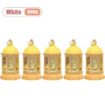 1-10PCS 2026 Ramadan Vintage Castle Candle Holder Middle Eastern Lantern Creative Handheld Lantern Electronic Candle Decoration - Image 22