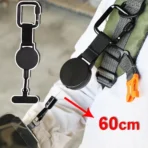 Retractable Anti-Theft Phone Holder Smartphone Safety Lanyard Stra with Carabiner Anti-Drop Harness for Hiking Cycling Climbing - Image 2