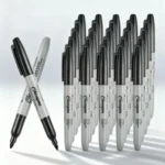 12pcs permanent marker set, quick drying and fade resistant fine dot marking, suitable for wood, plastic, paper, metal, etc.