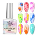 BORN PRETTY 10ml Clear Blossoming Gel Nail Polish Watercolor Spreading Effect Marble UV LED Soak Off Nail Art DIY Hybrid Varnish