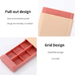 Mini Small Portable Travel Vitamin Box Pill Cases Container Organizer Storage Tablet 7 Days 6 Grids Medicine Fish Oils - Image 5