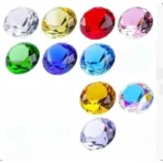 10Pcs Crystal Diamond Multi-color, Home Decor Wedding Decoration, Children's Birthday Table Setting, Diamond Shaped Paperweights - Image 5