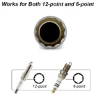 Spark Plug Socket Wrench Adapter 14mm 16mm Install Replace Repair Kit Swivel Torque Magnetic Remove Removal Gap Tool Car AUTO - Image 3