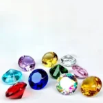 10Pcs Crystal Diamond Multi-color, Home Decor Wedding Decoration, Children's Birthday Table Setting, Diamond Shaped Paperweights