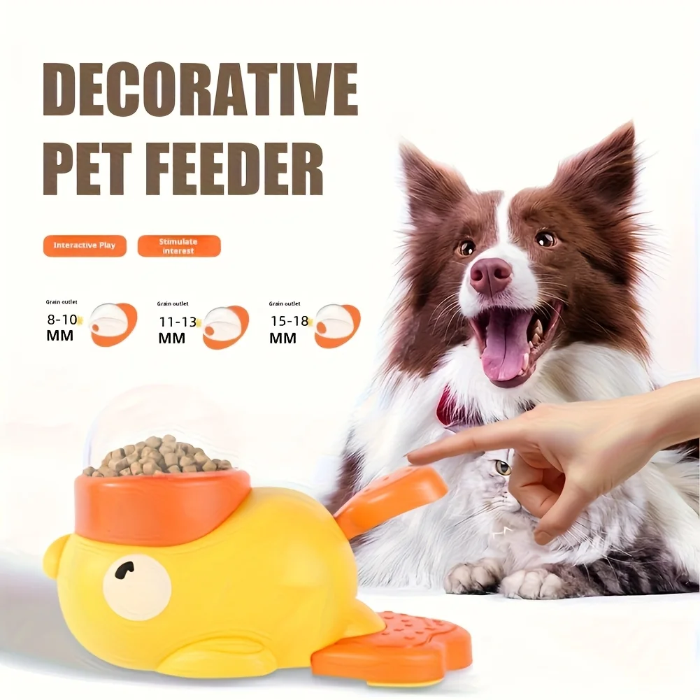 S4f529814a0794a8babf57954617ae514i.webp Pet slow food bowl, duck dog snack dispenser, slow anti-swallowing dog food feeder interactive feeder for small and medium pets - Image 1
