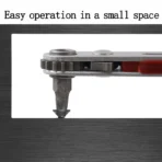 Multifunctional Bidirectional Forward and Reverse Ratchet Screwdriver Elbow Flat Head Wrench Cross Screwdriver Slotted Tool - Image 4