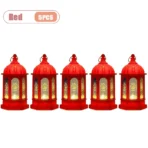 1-10PCS 2026 Ramadan Vintage Castle Candle Holder Middle Eastern Lantern Creative Handheld Lantern Electronic Candle Decoration - Image 11