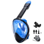Full Face Snorkel Mask with Detachable Camera Mount,Snorkeling Swimming Diving Mask Wide View Anti-Fog Anti-Leak for Adult Youth - Image 13