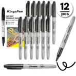 12pcs permanent marker set, quick drying and fade resistant fine dot marking, suitable for wood, plastic, paper, metal, etc. - Image 8