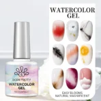 BORN PRETTY 10ml Clear Blossoming Gel Nail Polish Watercolor Spreading Effect Marble UV LED Soak Off Nail Art DIY Hybrid Varnish - Image 2