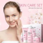 5/3pcs/Set Sakura Skin Care Sets Face Cream Serum Toner Facial Cleanser Sunscreen Eye Cream Gift Box Face Skin Care Set Product - Image 3