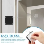 Punch-Free Automatic Sensor Door Closer Adjustable Surface Door Stop Bracket Pull Cord Door Closer for Residential Commercial - Image 3