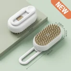 3 in 1 One Button Steam Spray Pet Brush Foldable Rotatable Massage Brush for Cat Dog Hair Removal Bath Floating Hair Grooming - Image 8