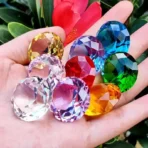 10Pcs Crystal Diamond Multi-color, Home Decor Wedding Decoration, Children's Birthday Table Setting, Diamond Shaped Paperweights - Image 6