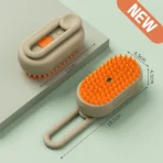 3 in 1 One Button Steam Spray Pet Brush Foldable Rotatable Massage Brush for Cat Dog Hair Removal Bath Floating Hair Grooming - Image 9