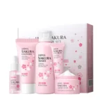 5/3pcs/Set Sakura Skin Care Sets Face Cream Serum Toner Facial Cleanser Sunscreen Eye Cream Gift Box Face Skin Care Set Product - Image 8