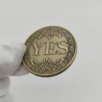1PC Bronze Yes or No Commemorative Coin Souvenir Non-currency Coins Game Prop Challenge Coins Collection Decoration Crafts - Image 4