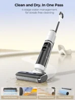 【M3 Upgraded】Laresar M5 Cordless Wet Dry Vacuum Cleaner, Air Dry Edge Brush 48min Upright Stick Vacuum Mop Floor Home Appliance - Image 2