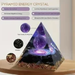 1pc Relieve Stress and Attract Wealth with Our Homeopathic Amethyst Crystal Ball Pyramid, Raw Stone Stone Home Decoration - Image 4