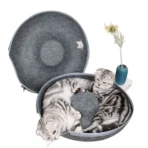 B-Tunnel Donut Cat Bed Interactive Tunnel Pet Felt Indoor Toys Cats House Kitten Training Toy Cat Kennel Cat Accessories - Image 4