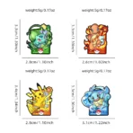 4pcs Cartoon Charmander Enamel Pins Metal Brooches Lapel Badges for Backpack Clothes Jewelry Accessory Gift for Friends - Image 5