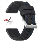 Premium Silicone Watch Band Waterproof Soft Rubber Strap 20mm 22mm 24mm Breathable Watch Strap Replacement for Universal Watch - Image 10