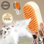 3 in 1 One Button Steam Spray Pet Brush Foldable Rotatable Massage Brush for Cat Dog Hair Removal Bath Floating Hair Grooming
