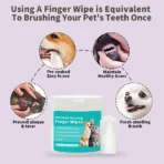 Pet cleaning products Disposable finger toothbrush Pet teeth cleaning finger covers wet wipes  Dog and cat oral cleaning - Image 4