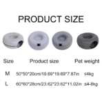 B-Tunnel Donut Cat Bed Interactive Tunnel Pet Felt Indoor Toys Cats House Kitten Training Toy Cat Kennel Cat Accessories - Image 6