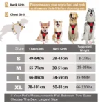 No Pull Dog Harness Front Clip Heavy Duty Reflective Easy Control Handle for Large Dog Walking - Image 2