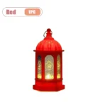 1-10PCS 2026 Ramadan Vintage Castle Candle Holder Middle Eastern Lantern Creative Handheld Lantern Electronic Candle Decoration - Image 8