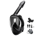 Full Face Snorkel Mask with Detachable Camera Mount,Snorkeling Swimming Diving Mask Wide View Anti-Fog Anti-Leak for Adult Youth - Image 14