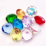 10Pcs Crystal Diamond Multi-color, Home Decor Wedding Decoration, Children's Birthday Table Setting, Diamond Shaped Paperweights - Image 3