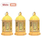 1-10PCS 2026 Ramadan Vintage Castle Candle Holder Middle Eastern Lantern Creative Handheld Lantern Electronic Candle Decoration - Image 12