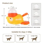 Pet slow food bowl, duck dog snack dispenser, slow anti-swallowing dog food feeder interactive feeder for small and medium pets - Image 5